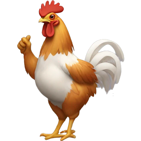 Chicken dancing  emoji