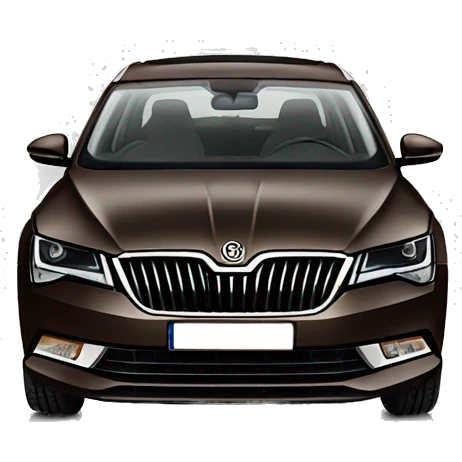 Dark brown skoda superb 2 emoji