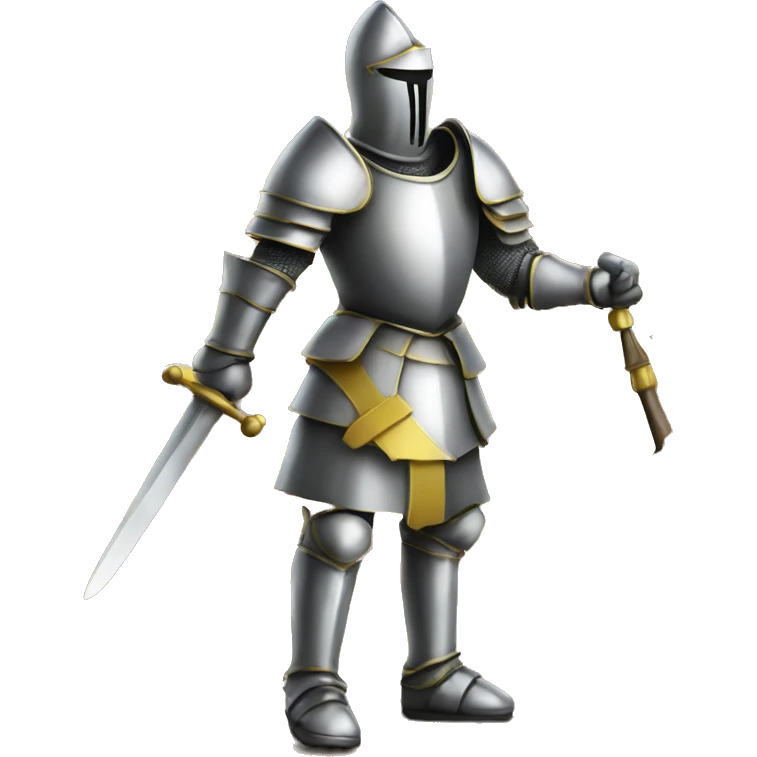 knight from chess background world with yellow emoji