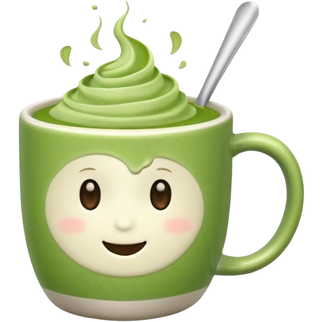 Aesthetic matcha emoji