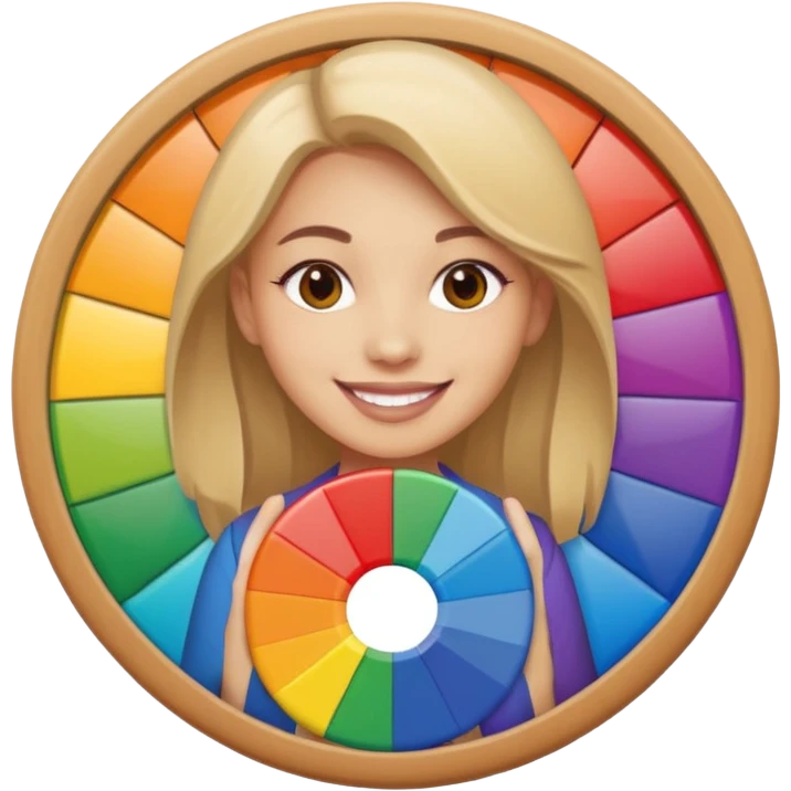 graphic designer , color wheel, photoshop icon emoji