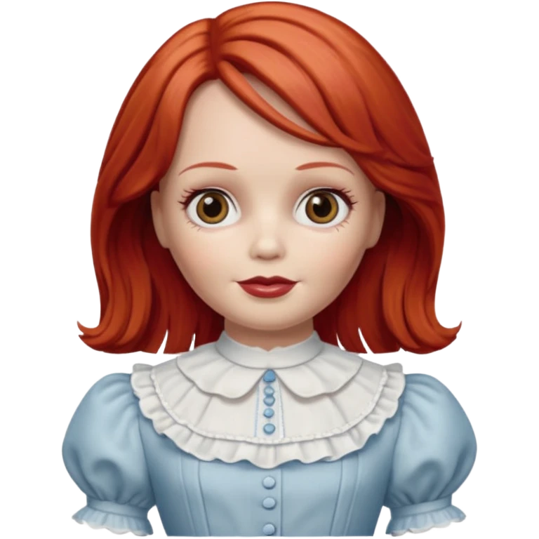 annabelle doll red hair emoji