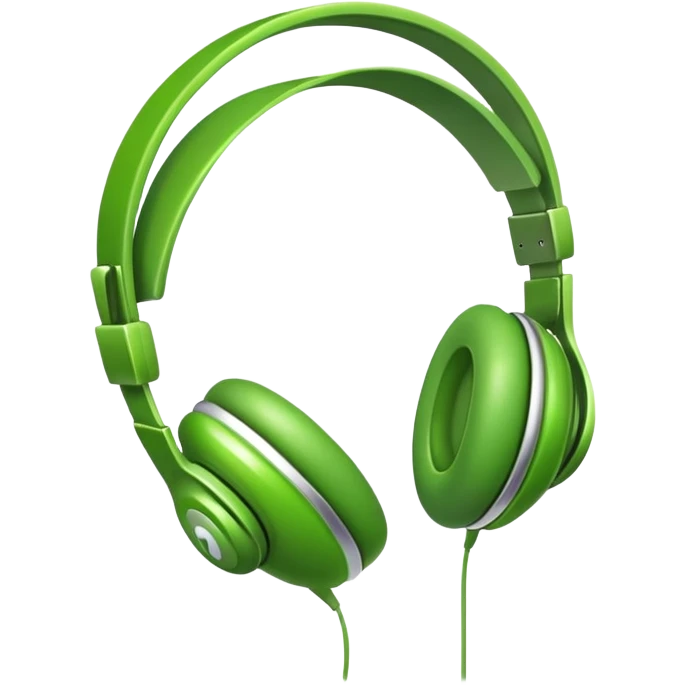 simple pea with headphones emoji