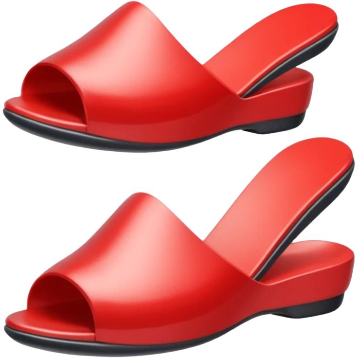 red plastic slipper emoji
