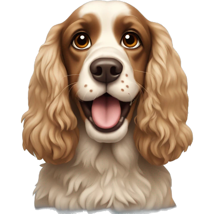 crazy cocker spaniel emoji