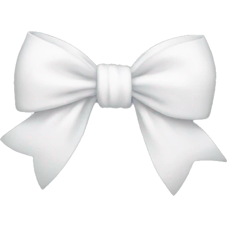 White bow emoji