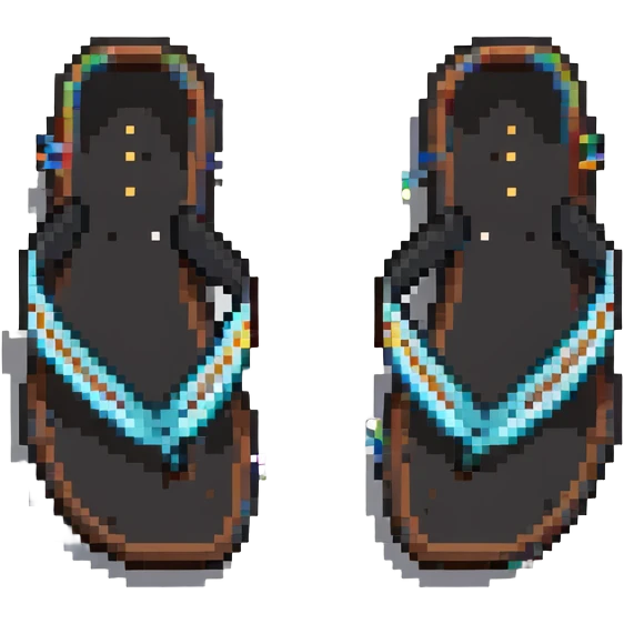 colorful flip flop sandal emoji