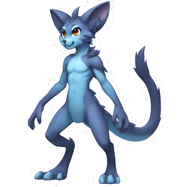 Anthro Sona Fakemon Full Body emoji