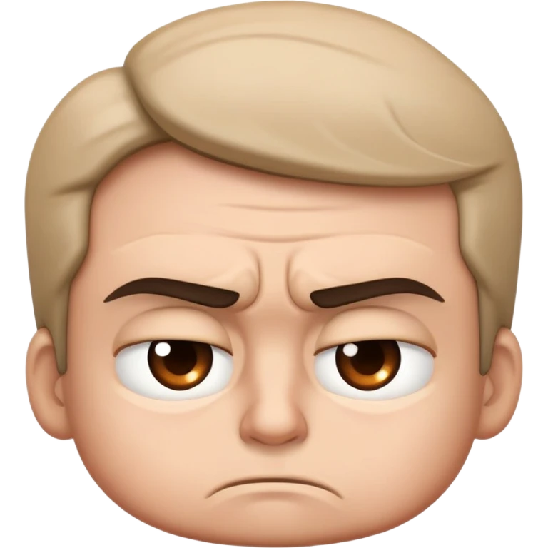 Annoyed face emoji