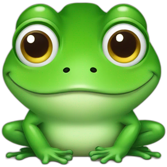 happy but sad frog emoji