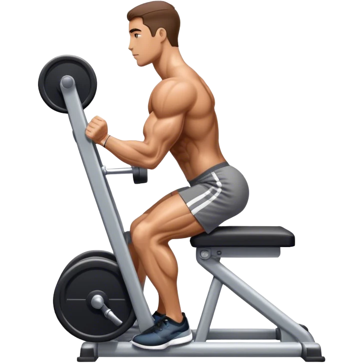 side-view triceps-machine exercise emoji