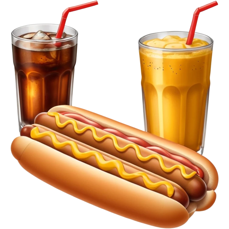 coke and hot dog emoji