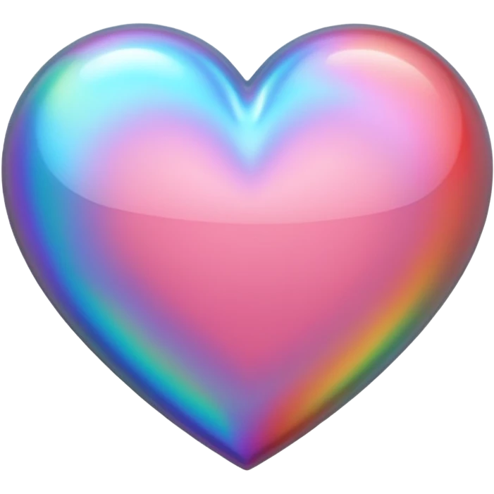 heart with a holographic edge emoji