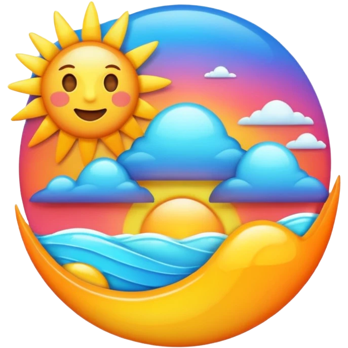 🌅
make in 3d glosssy look  high resolotion emoji