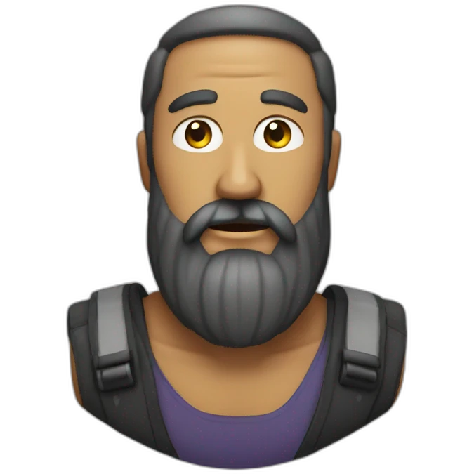 Laden avec un barbe emoji