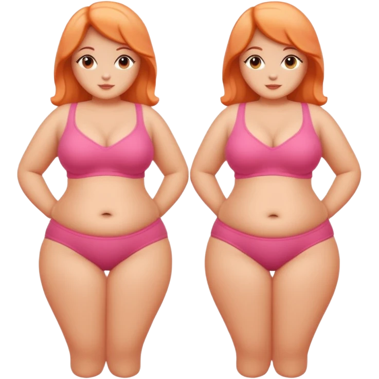 an emoji only including body shape (silhouette), without head ,only the bosom and tummy part emoji