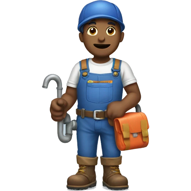 Ed wearing a plumber’s costume emoji