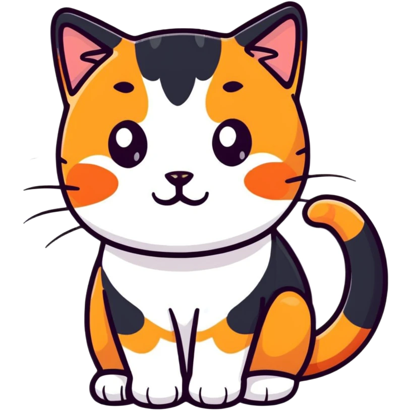 Calico cat emoji