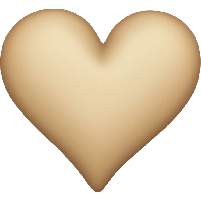 Beige heart  emoji