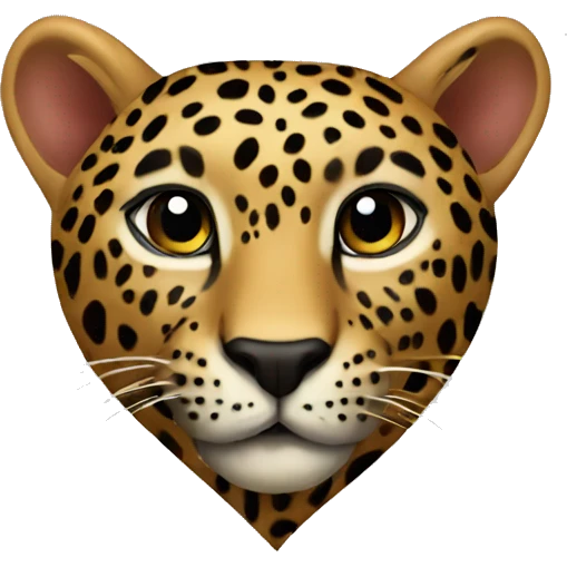Leopard heart  emoji