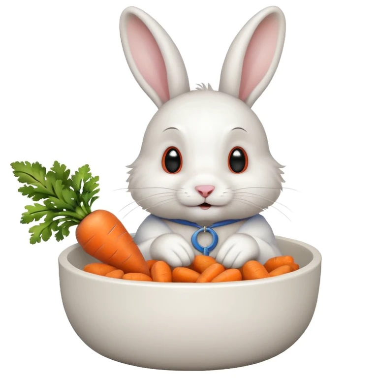 ‏ארנב מקפיץ את קערת האוכל שלו emoji