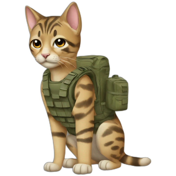 military cat emoji