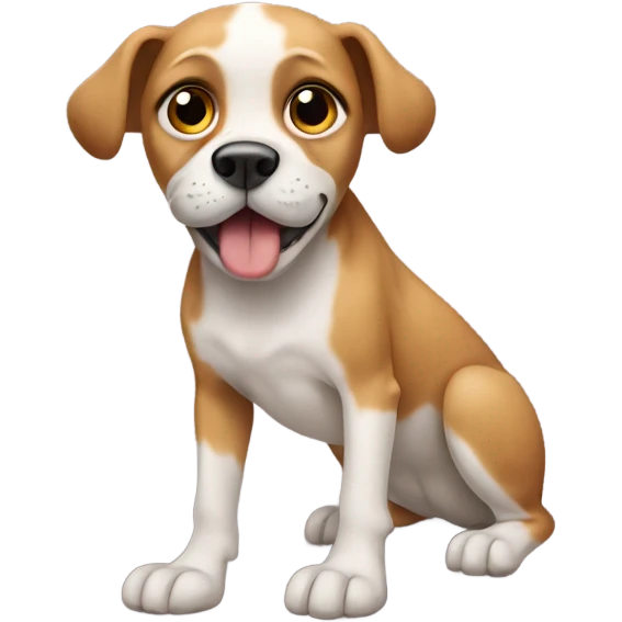 Dog with 10 toes emoji