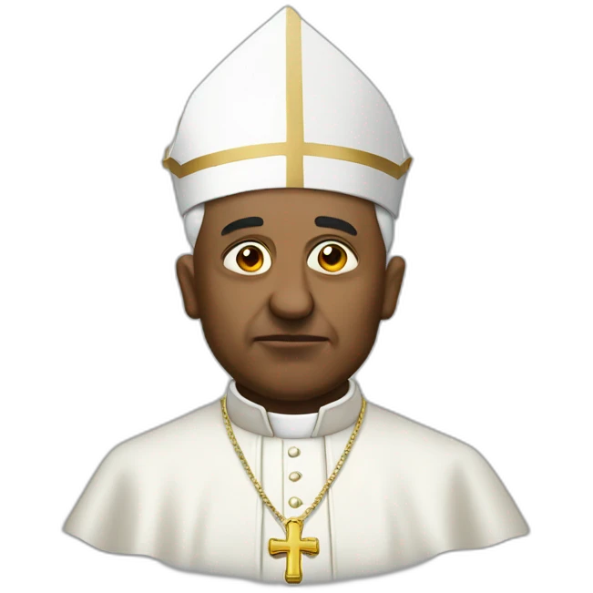 pope as gangster emoji