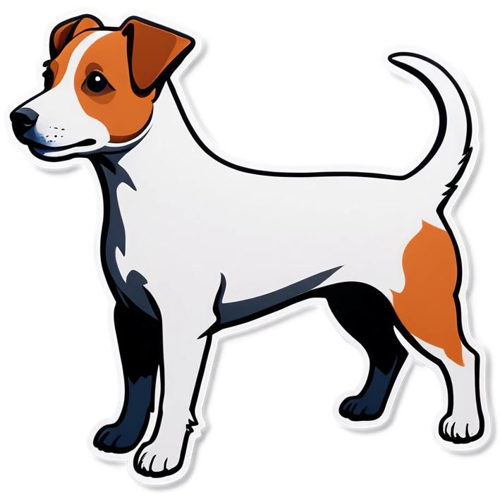 Jack Russell tout blanc sans tache  emoji