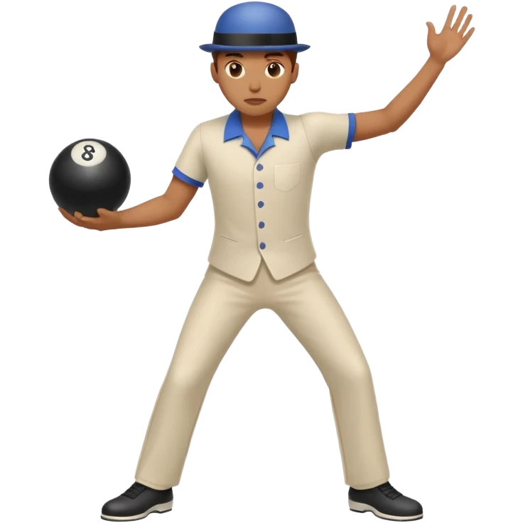 cricket game, bowler in action emoji
