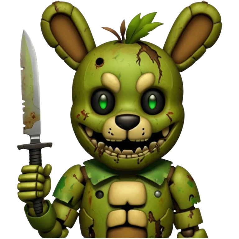 Springtrap with a knife  emoji