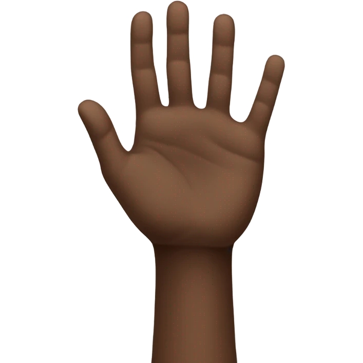upside down 🤟🏾 emoji