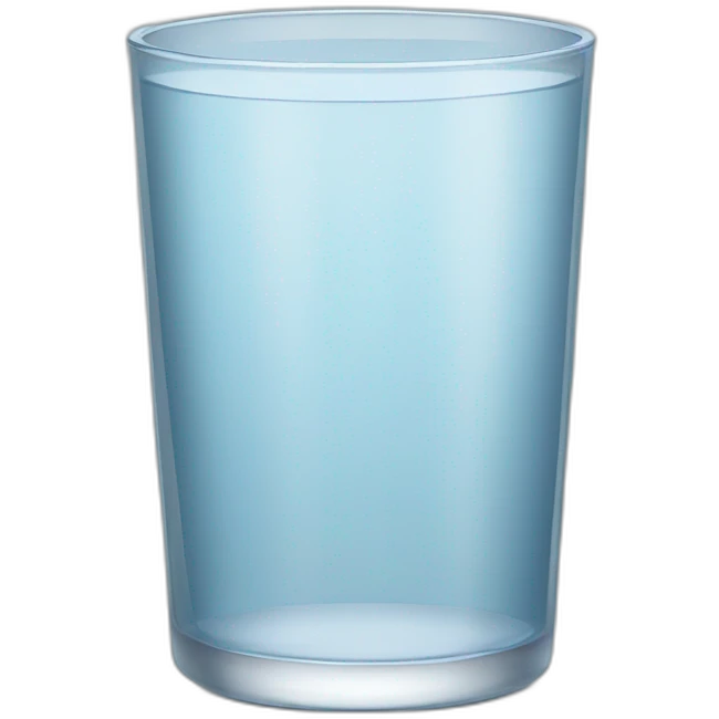 Empty glass of water emoji