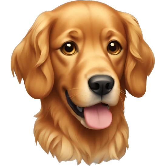 red haired golden retriever  emoji