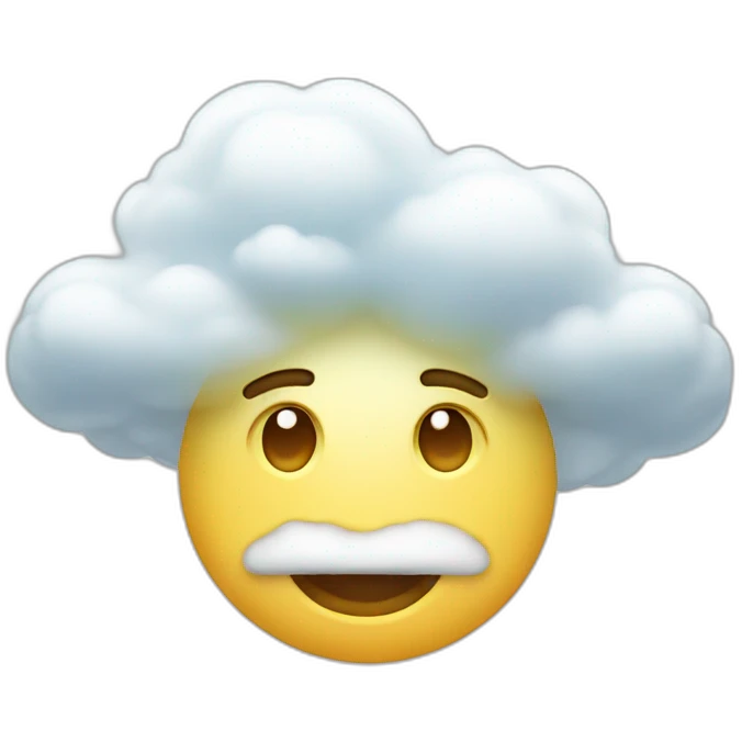 cloud face emoji