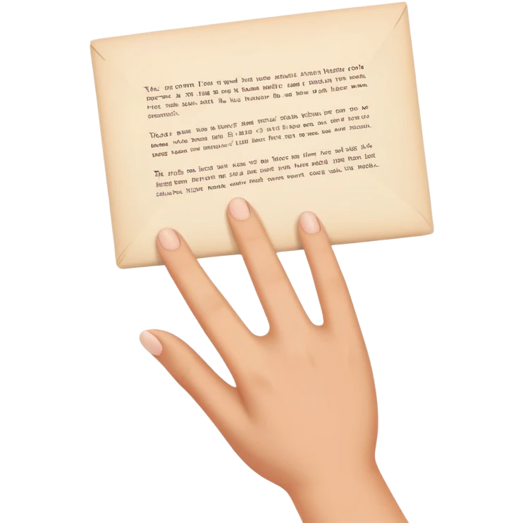 Touch the letter emoji