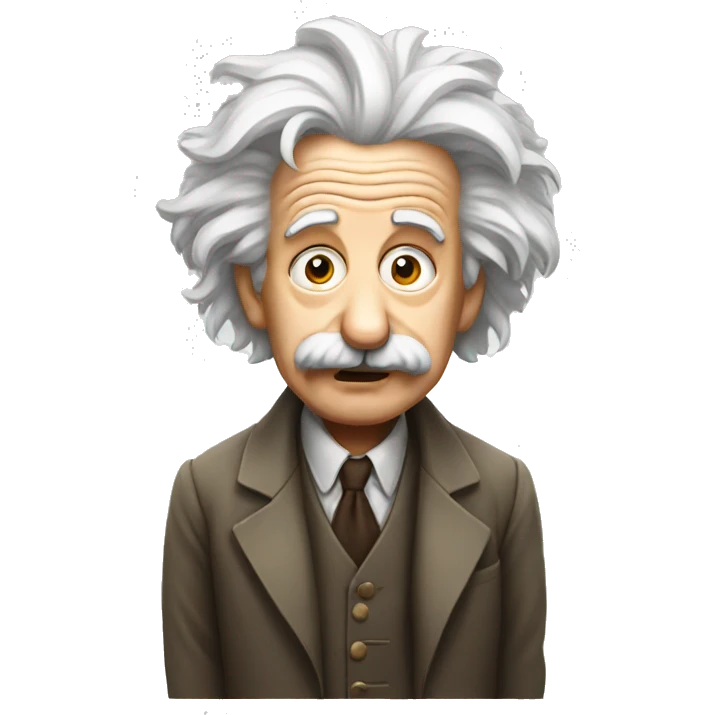 confused einstein emoji