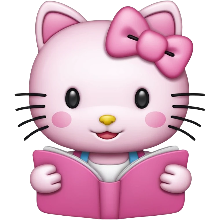 Happy hello kitty emoji