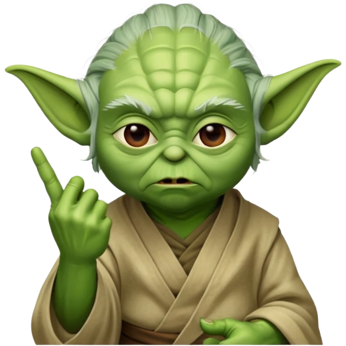 yoda middle finger emoji