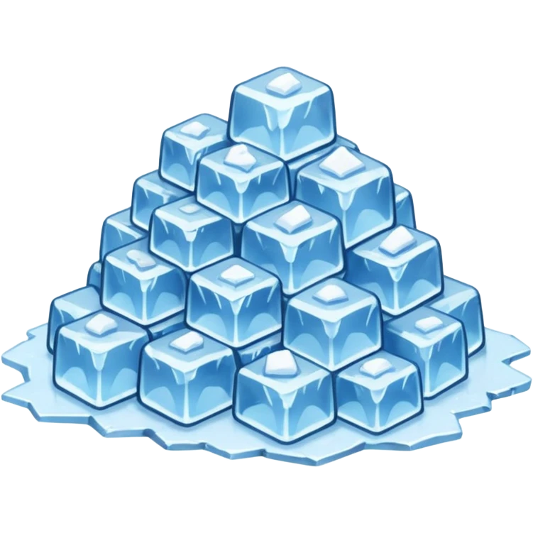 Crushed ice on a pile, really small peaces emoji