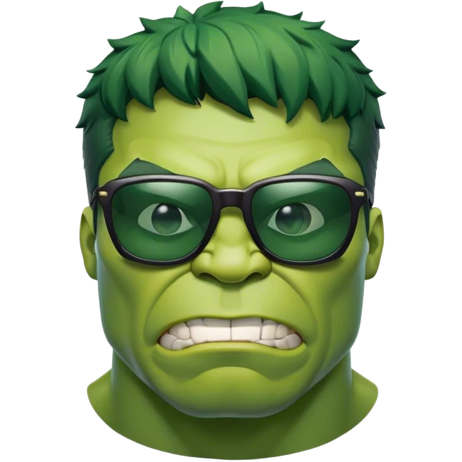 hulk sun glasses emoji