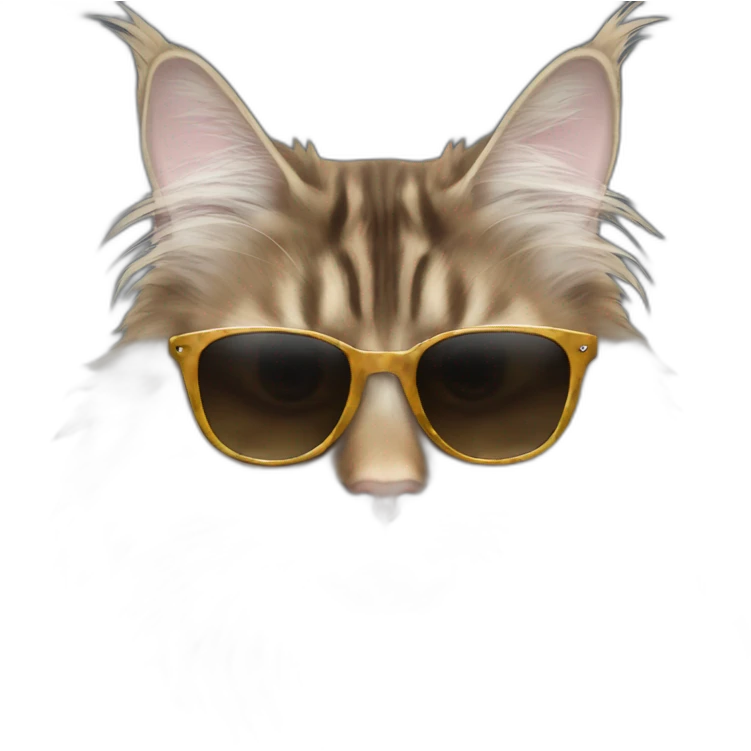 maine coon sunglasses emoji