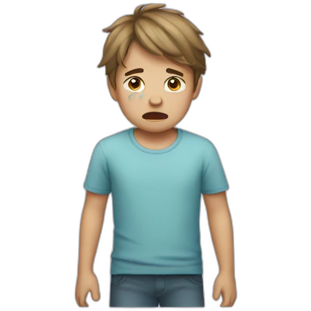 crying boy emoji