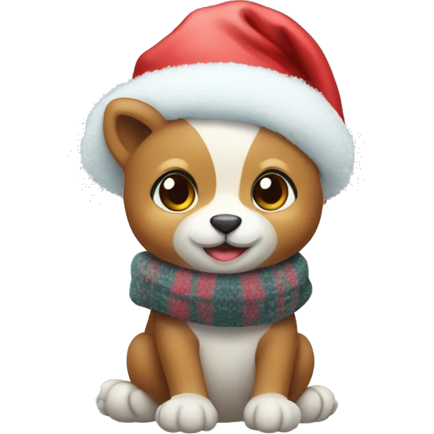 Cute rare christmas Eichhörnchen with Winter Accessoires  emoji