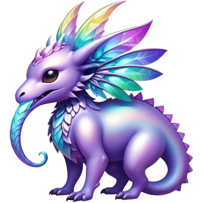 Epic divine complex detailed iridescent aesthetic-scenery-Fakémon-creature emoji