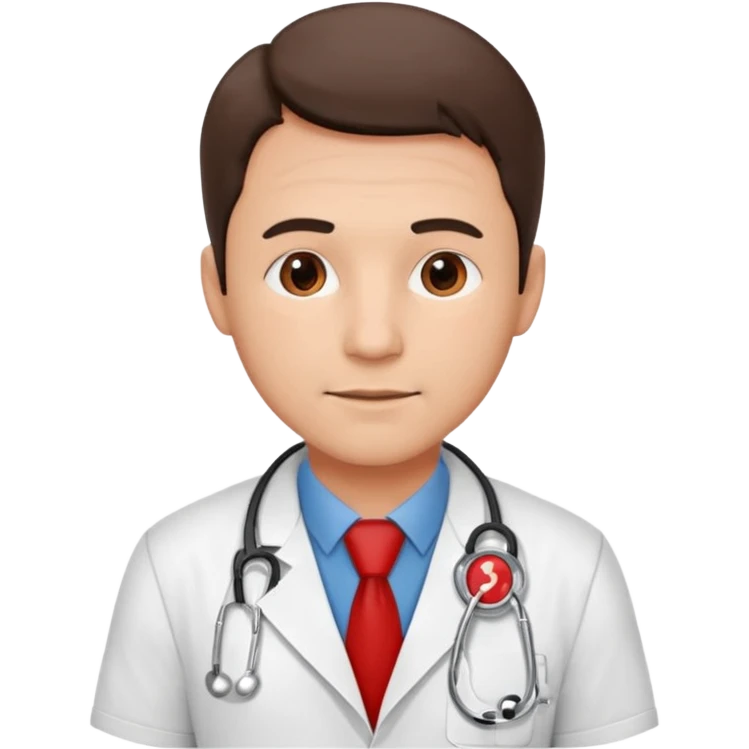 남자 의사가 반대하는 표시 emoji