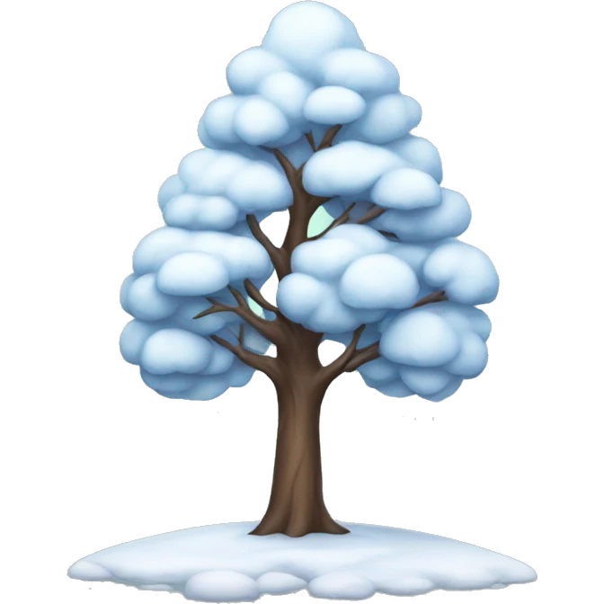 cute winter tree emoji
