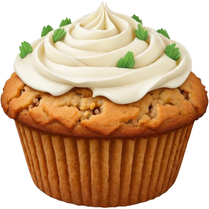 carrot cake muffins  emoji