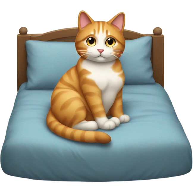  Cat on the bed emoji