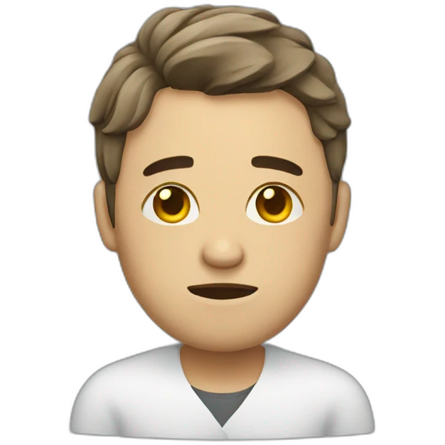 working and feeling not well emoji